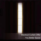 Blackout Curtains 42 x 63 inch/Mustard YellowCurtains Set of 2 Panels/Thermal - Image 3