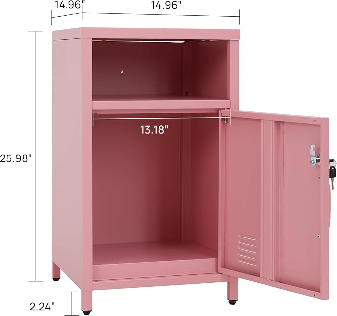 ALBAD Compact Metal Nightstand - Image 2