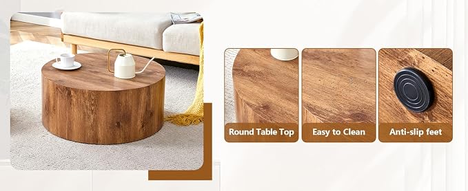 23.6'' Modern Round Coffee Table - Image 7