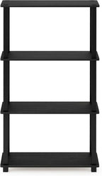 Furinno TURN-S-TUBE Storage Shelves, 4-Tier Book Shelf, Corner Shelf, Toolless - Image 5