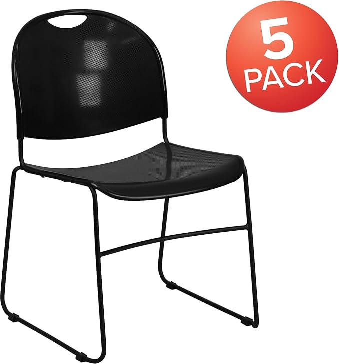 Flash Furniture Hercules Series Ultra-Compact Plastic Stacking Event/Waiting - Image 4