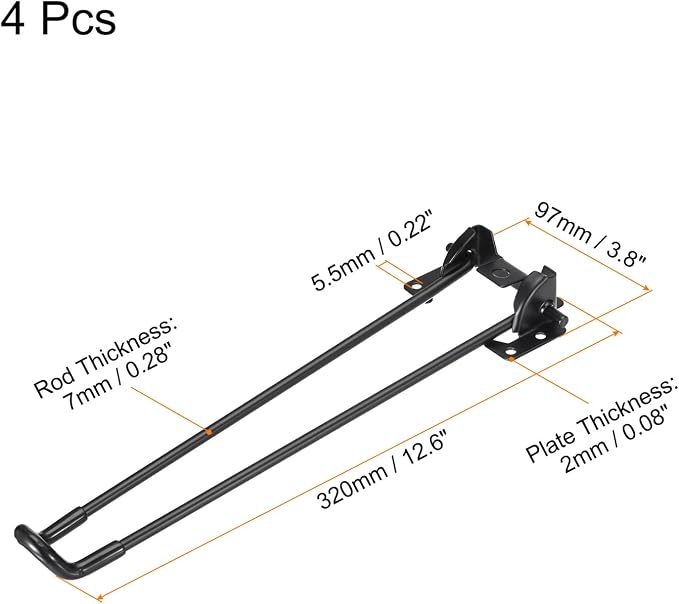 uxcell Folding Table Legs - Image 2