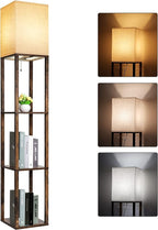 RUNTOP Floor Lamp with Shelves, Modern Shelf Lamp by RUNTOP