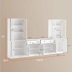 TUSY 71" TV Stand Storage Set - Image 2