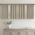 MIULEE Set of 4 Cobblestone 45 Inch Short Blackout Kitchen Window Curtains | by MIULEE