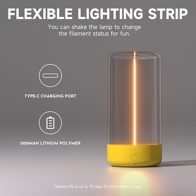 AUGE LIGHT Mini Minimalist Table Lamp Cordless Lamp Rechargeable Table Lamp - Image 8
