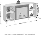 Furinno Jensen Fireplace TV Stand, NO Heat Decorative Electric Fireplace Corner - Image 2