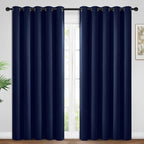 Yakamok Room Darkening Curtains 62x84 inch Length Navy Blue-Living Room | 2 by Yakamok