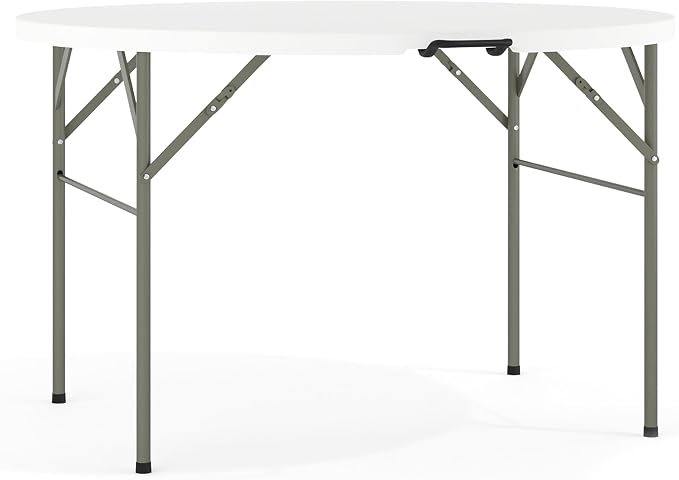 Flash Furniture Freeman 4' Round Plastic Folding Table by FlashFurniture