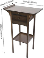 Japanese Zen Style Altar End Table Vintage Console Table - Image 2
