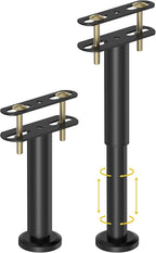 Wlrrcwdttc 2 Pcs Adjustable Height Bed Support Legs 7.08-12.6 inch, Bed Frame by Wlrrcwdttc