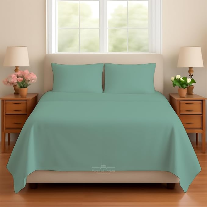 Sleeper Sofa Bed Sheet, 100% Cotton 400 Thread Count, 4 Piece Set, Deep Pocket by BeyondWhatYouSee