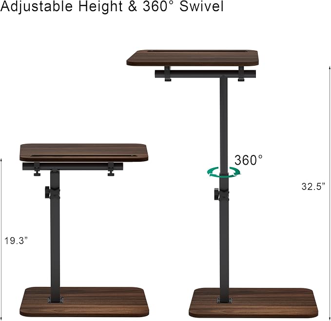 360° Swivel Sofa Side Table for Couch - Image 2