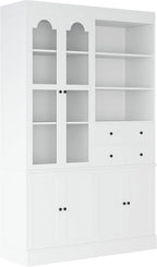 VilroCaz 75'' Tall Freestanding Kitchen Pantry Cabinet, Wood Large Cupboard - Image 6