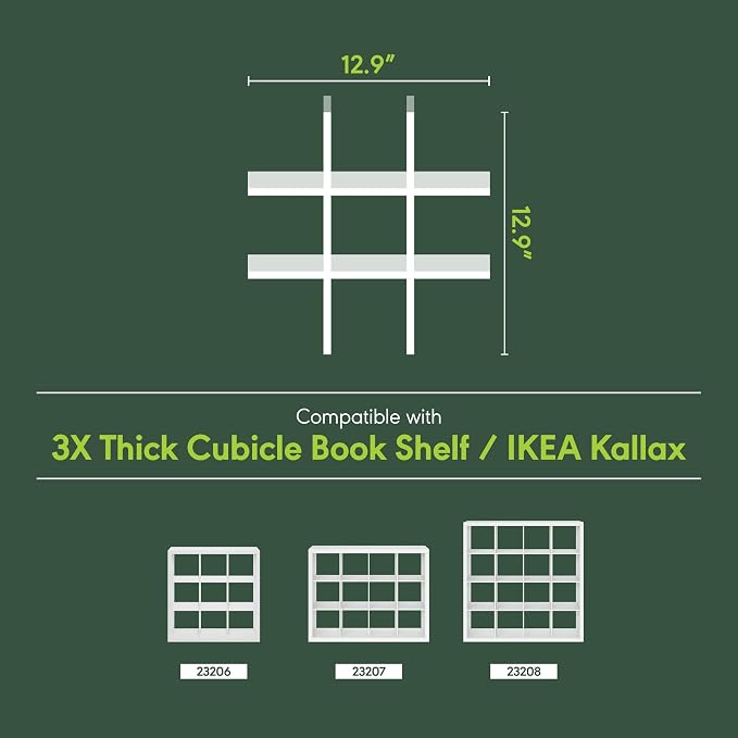 Furinno Cubicle Cube Insert, 9-Compartment Cube Organizer, Geometric Shelf - Image 5