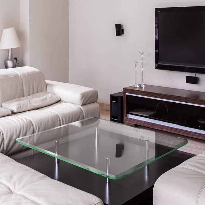 Dulles Glass 40 inch Square Glass Table Top - Image 2