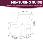 Cupuamon Recliner Chair Covers, Lazy Boy Recliner Covers Stretch Reclining - Image 2