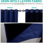 NICETOWN 100% Blackout Curtains 108 inches Long, Noise Reduction Window - Image 5