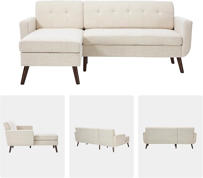 Kingfun L Shaped Couch, Sectional Couches, 3 Seater Sofas - Image 9