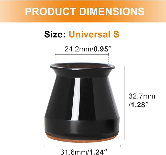 24 Pcs Chair Leg Floor Protectors - Image 7