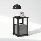 Furinno Simplistic Night Stand, 2-Tier Small Nightstand - Image 3