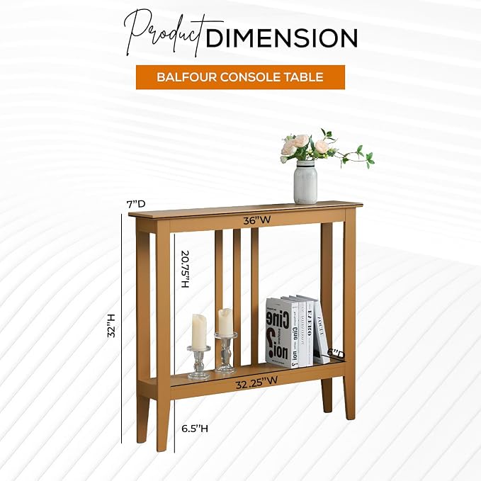 Kings Brand Furniture Narrow Console Table - Image 2