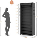 VTRIN Vertical Narrow Shoe Rack Organizer Tall Shoe Rack - Image 3