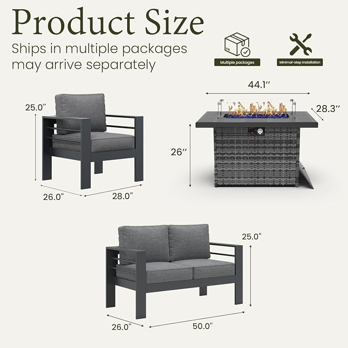 LayinSun Aluminum Furniture Set - Image 7
