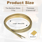 MECCANIXITY 7 Rolls Bamboo Strips - Image 2