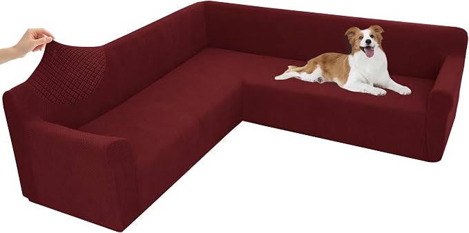 Arfntevss Stretch Sectional Couch Covers L Shaped Corner Sectional Sofa Cover by Arfntevss