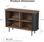 47''W x 32''H Black Buffet Sideboard Cabinet - Image 2