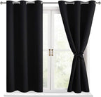 Short Blackout Curtains for Bedroom 2 Panels, 42 x 45 Inch | Light Blocking & by Hiasan