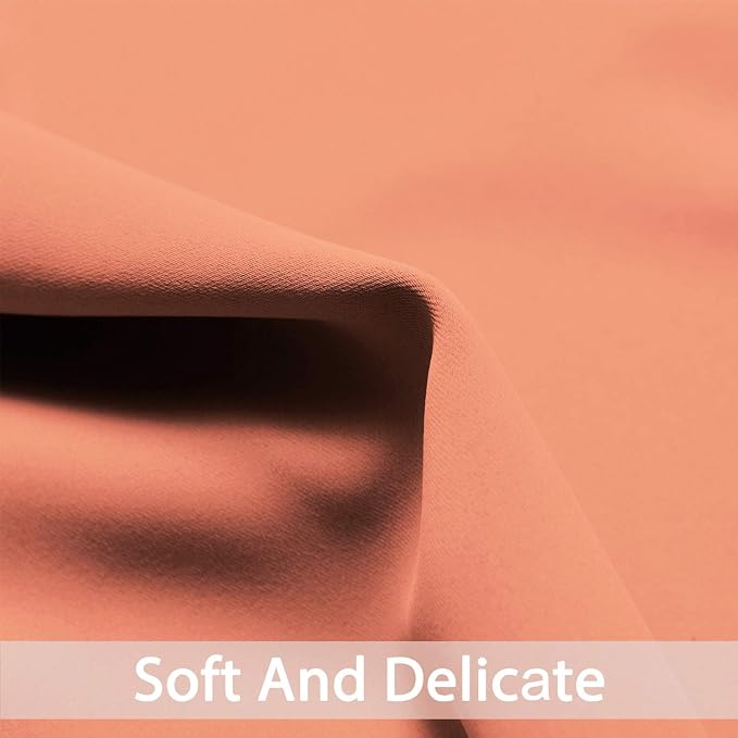 Yakamok Coral Room Darkening Window Curtains 52x36 Inch - Image 3