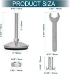 4 Set M8 Leveling Feet with 4-Pronged T Nut, Adjustable Leg Levelers Heavy Duty - Image 4
