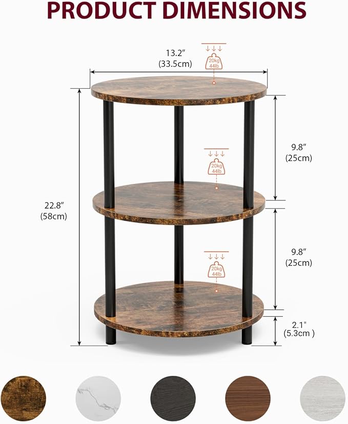 XBurmo Small Round Coffee Table - Image 2