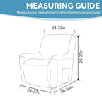 Cupuamon Recliner Chair Covers, Lazy Boy Recliner Covers Stretch Reclining - Image 2