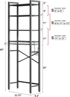 Kalrin Over-The-Toilet Storage Rack, 4-Tier Bathroom Organizer Shelf Over Toilet - Image 6