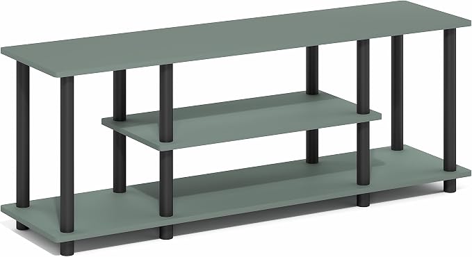 Furinno Turn-N-Tube TV Stand, 3-Tier Open Frame Rectangular Entertainment Center - Image 5