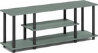 Furinno Turn-N-Tube TV Stand, 3-Tier Open Frame Rectangular Entertainment Center - Image 5
