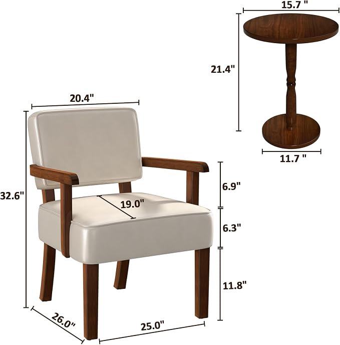 FAGAGA Accent Chair Set of 2 - Image 2