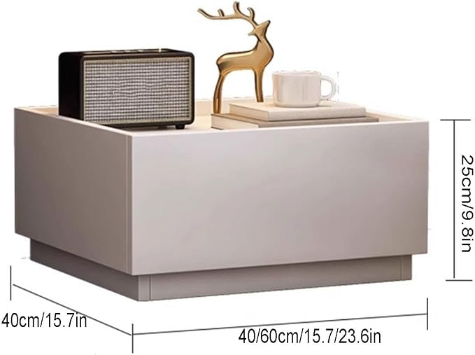 Bedside Table with Drawers DIY Simple Bedside Storage Cabinet Multifunctional - Image 2