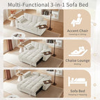 Auvsoce 65'' Convertible Sleeper Sofa Bed - Image 6