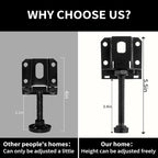 16 Pcak Adjustable Leveling Feet, Heavy Duty Furniture Levelers, Adjustable - Image 2