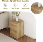 End Table, Side Table Living Room Table, Modern Sofa Couch Tables, Faux Marble - Image 4