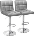 Homall Bar Stools Modern PU Leather Adjustable Swivel Barstools, Armless by Homall