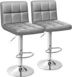 Homall Bar Stools Modern PU Leather Adjustable Swivel Barstools, Armless by Homall