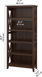 Bush Home Tall 5 Shelf Bookcase - Image 3