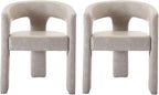 VESCASA Faux Leather Barrel Dining Chair by VESCASA