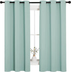 NICETOWN Aqua Blue Room Darkening Curtains - Image 2