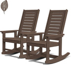 GREENVINES Outdoor Rocking Chairs | Set of 2 | Porch Rocker | HDPE Plastic | by GreenVines